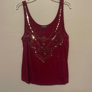 Maroon tank top by Express